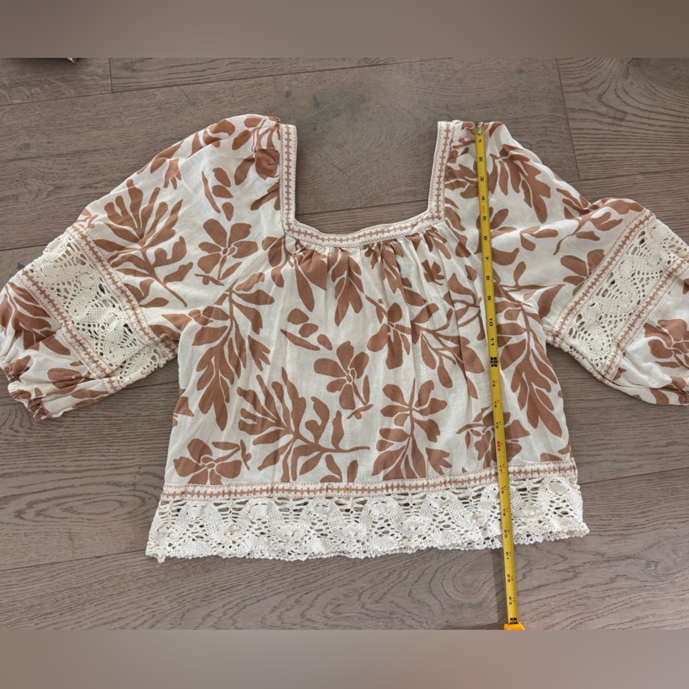 Christian Siriano Boho Peasant Top size small - Picture 4 of 6